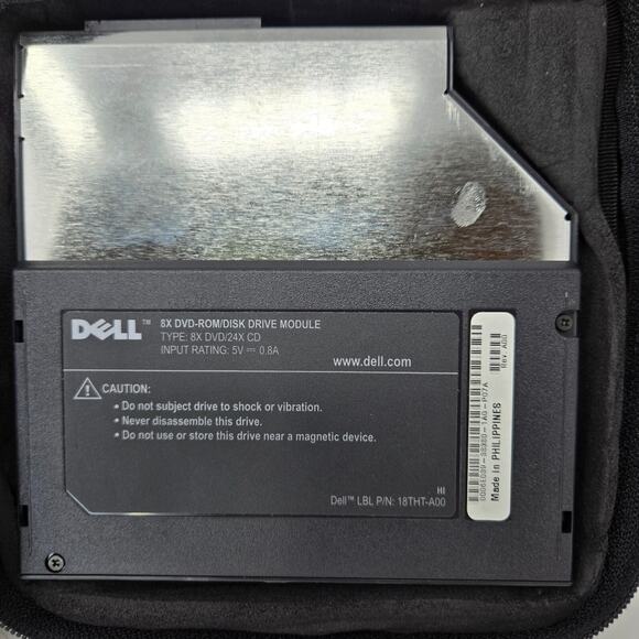 Dell Laptop Inspiron Latitude 8X DVD 24x CD Optical Module Slide-in 18THT-A00 - Picture 5 of 9